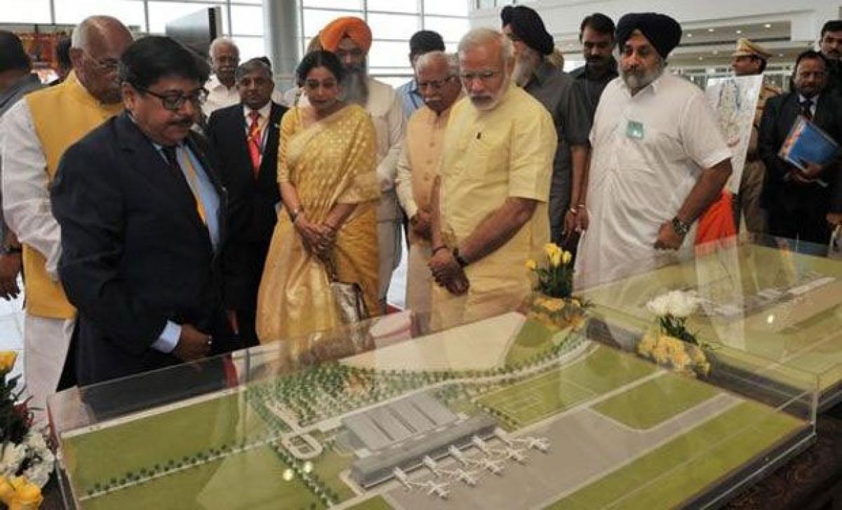 Modi inaugurates new terminal at Chandigarh airport